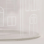 Julstaden - förvaringsburk i glas med trälock