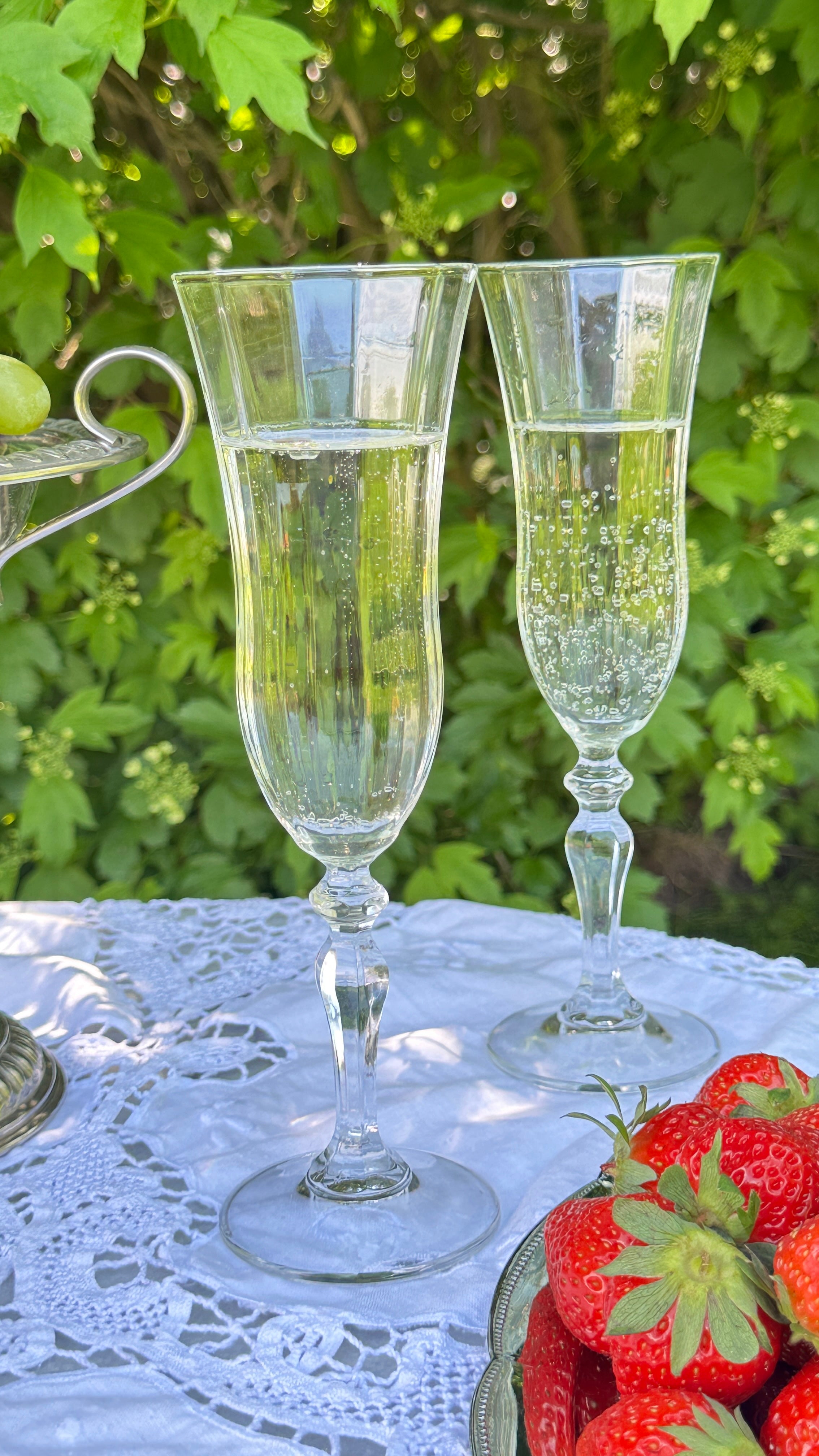 Champagneglas midsommar - 6 stycken