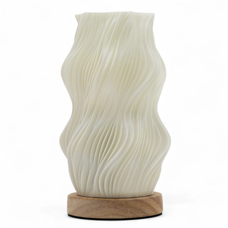 New wave lampa, vit stjärna vriden