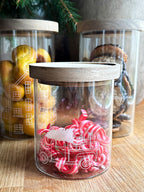 Driving home for Christmas - förvaringsburk i glas med trälock