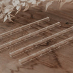 Sugrör i glas hjärta