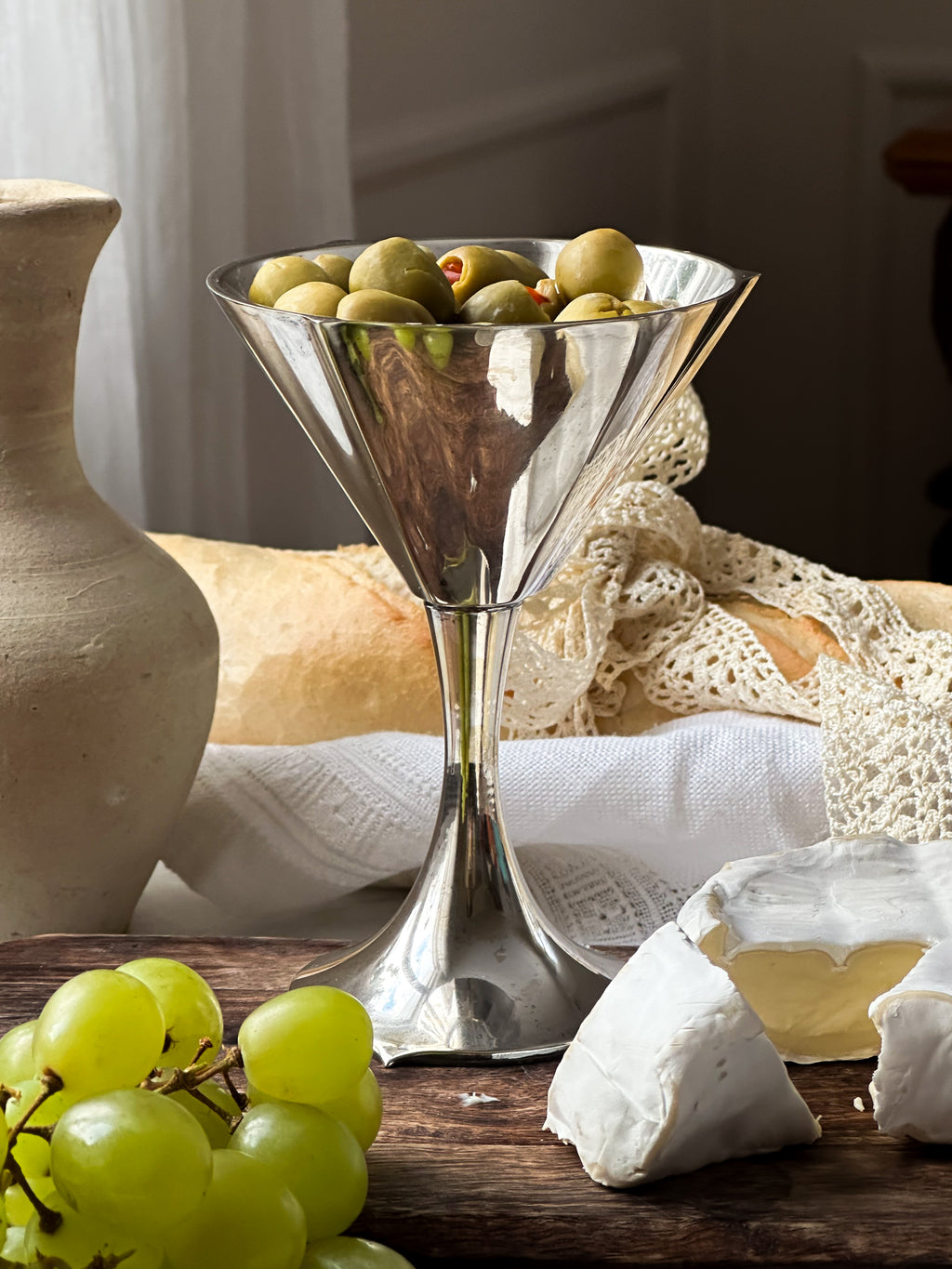 Martini Coupe – serveringsskål i silver