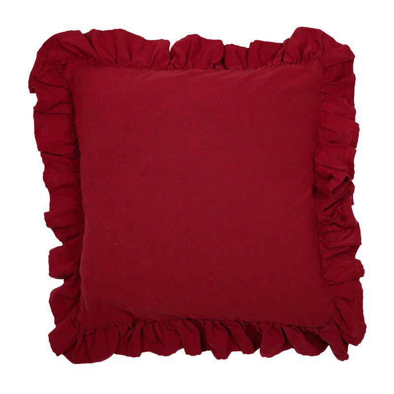 Kuddfodral randig Bordeaux 3